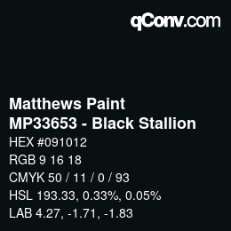 Farbcode: Matthews Paint - MP33653 - Black Stallion | qconv.com