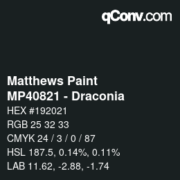 颜色代码: Matthews Paint - MP40821 - Draconia | qconv.com
