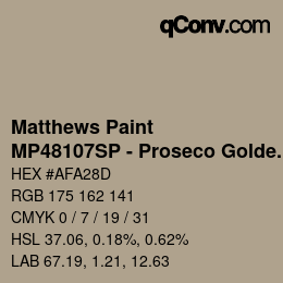 Farbcode: Matthews Paint - MP48107SP - Proseco Golden Glow | qconv.com