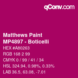 Farbcode: Matthews Paint - MP4897 - Boticelli | qconv.com