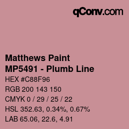Code couleur: Matthews Paint - MP5491 - Plumb Line | qconv.com