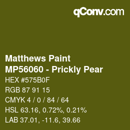 Code couleur: Matthews Paint - MP56060 - Prickly Pear | qconv.com