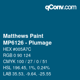 カラーコード: Matthews Paint - MP6126 - Plumage | qconv.com
