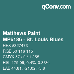 Code couleur: Matthews Paint - MP6186 - St. Louis Blues | qconv.com
