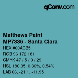 Farbcode: Matthews Paint - MP7336 - Santa Clara | qconv.com