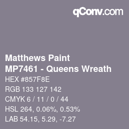 Farbcode: Matthews Paint - MP7461 - Queens Wreath | qconv.com