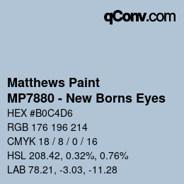 カラーコード: Matthews Paint - MP7880 - New Borns Eyes | qconv.com