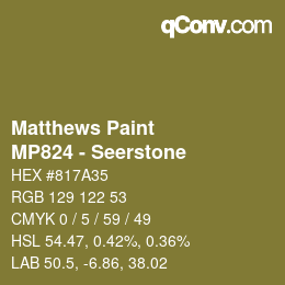 カラーコード: Matthews Paint - MP824 - Seerstone | qconv.com