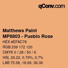 Farbcode: Matthews Paint - MP8803 - Pueblo Rose | qconv.com