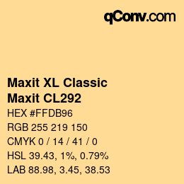 Farbcode: Maxit XL Classic - Maxit CL292 | qconv.com