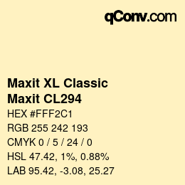 Farbcode: Maxit XL Classic - Maxit CL294 | qconv.com