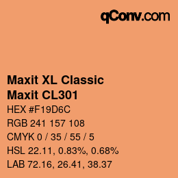 Code couleur: Maxit XL Classic - Maxit CL301 | qconv.com