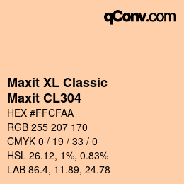 Farbcode: Maxit XL Classic - Maxit CL304 | qconv.com