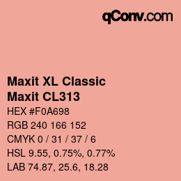 Code couleur: Maxit XL Classic - Maxit CL313 | qconv.com