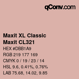 Farbcode: Maxit XL Classic - Maxit CL321 | qconv.com