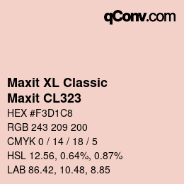 Código de color: Maxit XL Classic - Maxit CL323 | qconv.com