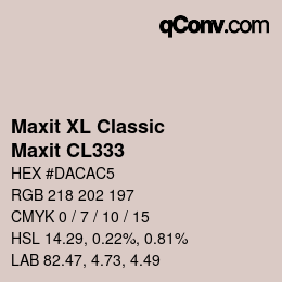 Farbcode: Maxit XL Classic - Maxit CL333 | qconv.com