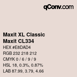 Farbcode: Maxit XL Classic - Maxit CL334 | qconv.com