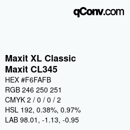 Farbcode: Maxit XL Classic - Maxit CL345 | qconv.com