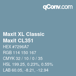 Farbcode: Maxit XL Classic - Maxit CL351 | qconv.com