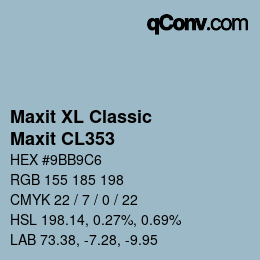 カラーコード: Maxit XL Classic - Maxit CL353 | qconv.com