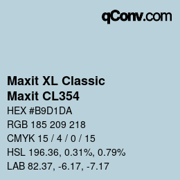 カラーコード: Maxit XL Classic - Maxit CL354 | qconv.com