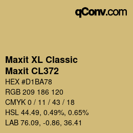 カラーコード: Maxit XL Classic - Maxit CL372 | qconv.com