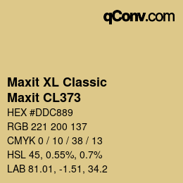 Farbcode: Maxit XL Classic - Maxit CL373 | qconv.com