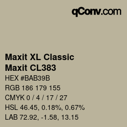 Farbcode: Maxit XL Classic - Maxit CL383 | qconv.com