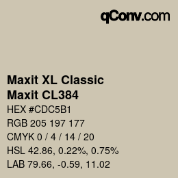 Código de color: Maxit XL Classic - Maxit CL384 | qconv.com