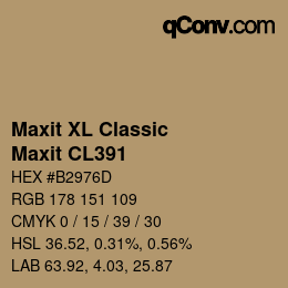 Farbcode: Maxit XL Classic - Maxit CL391 | qconv.com
