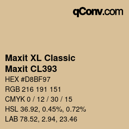カラーコード: Maxit XL Classic - Maxit CL393 | qconv.com