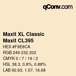 カラーコード: Maxit XL Classic - Maxit CL395 | qconv.com