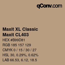 Farbcode: Maxit XL Classic - Maxit CL403 | qconv.com