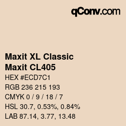 Código de color: Maxit XL Classic - Maxit CL405 | qconv.com