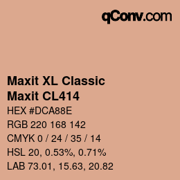 カラーコード: Maxit XL Classic - Maxit CL414 | qconv.com