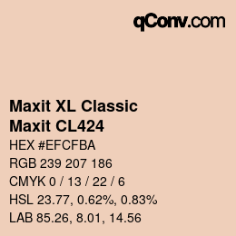 Código de color: Maxit XL Classic - Maxit CL424 | qconv.com
