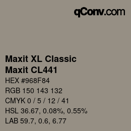 Farbcode: Maxit XL Classic - Maxit CL441 | qconv.com