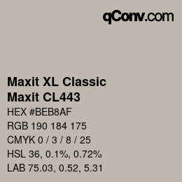 Farbcode: Maxit XL Classic - Maxit CL443 | qconv.com