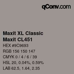 Código de color: Maxit XL Classic - Maxit CL451 | qconv.com