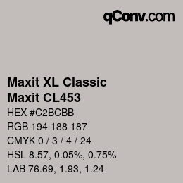 Código de color: Maxit XL Classic - Maxit CL453 | qconv.com