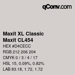 Farbcode: Maxit XL Classic - Maxit CL454 | qconv.com