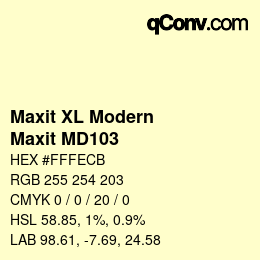 カラーコード: Maxit XL Modern - Maxit MD103 | qconv.com