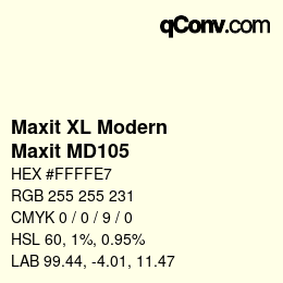 Farbcode: Maxit XL Modern - Maxit MD105 | qconv.com