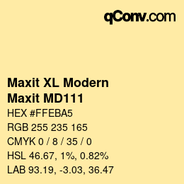 Código de color: Maxit XL Modern - Maxit MD111 | qconv.com