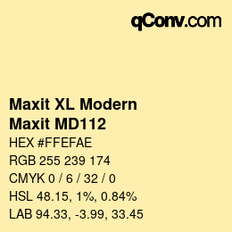 カラーコード: Maxit XL Modern - Maxit MD112 | qconv.com