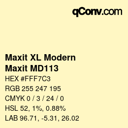 カラーコード: Maxit XL Modern - Maxit MD113 | qconv.com