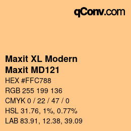 カラーコード: Maxit XL Modern - Maxit MD121 | qconv.com