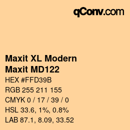 カラーコード: Maxit XL Modern - Maxit MD122 | qconv.com