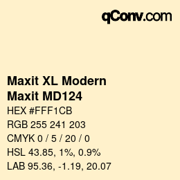 Farbcode: Maxit XL Modern - Maxit MD124 | qconv.com